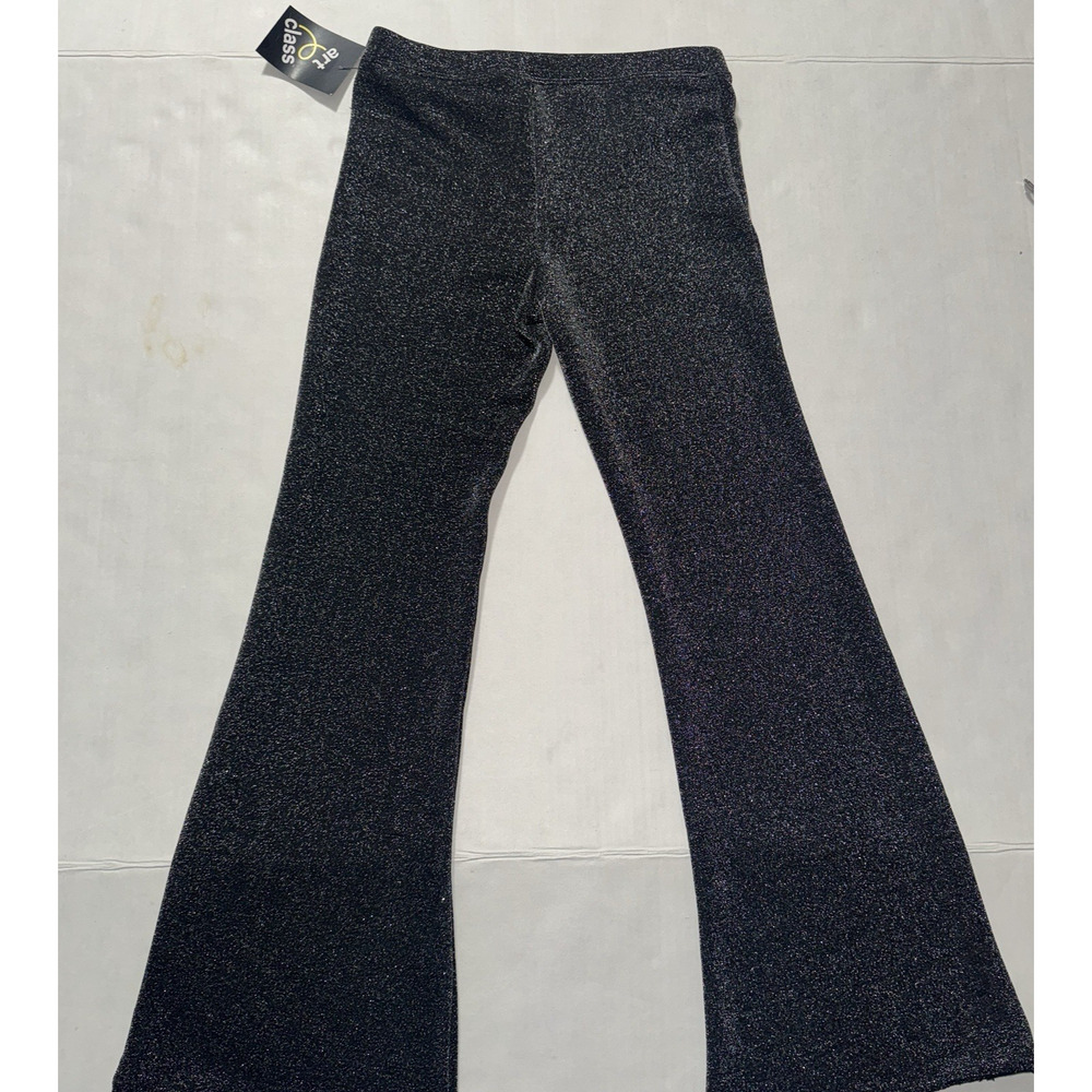 Art Class Girl 8 Pants Flared Metallic Gray Party Fromal Holiday New Years Party